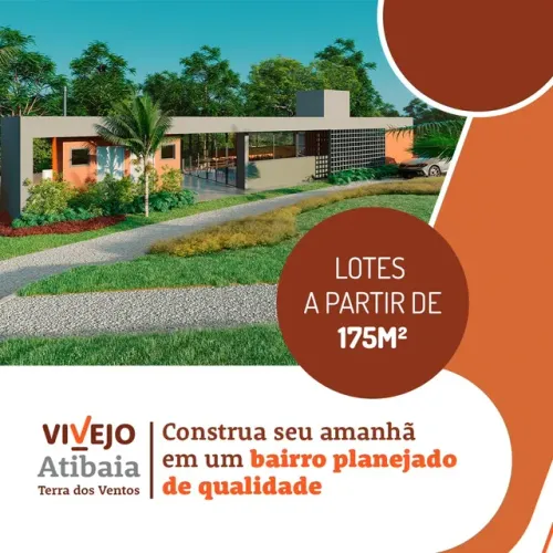 Terreno à venda em Atibaia-SP, bairro Loteamento Vale das Flores, 175,00 m² de área!