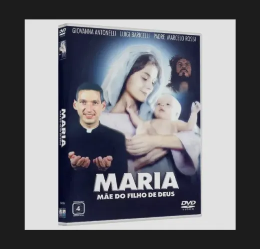 DVD Maria Mãe do Filho de Deus (Filme Padre Marcelo) em bom estado de conservação.