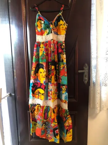 Vestido longo Frida Kahlo