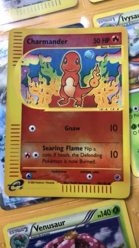 Pokemon Card Charmander 98/165 Expedition Set holográfico reverse