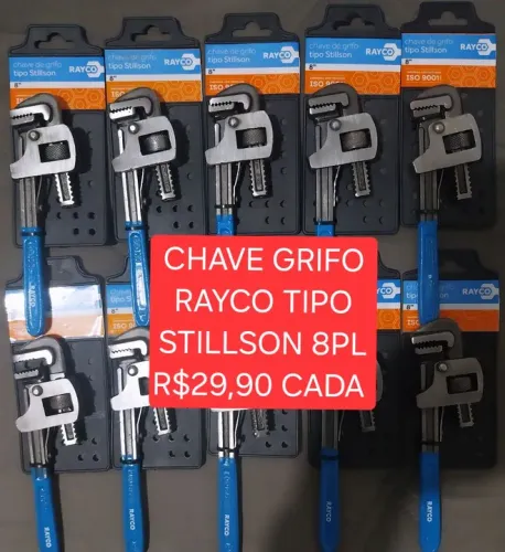 CHAVE GRIFO RAYCO TIPO STILLSON 8PL