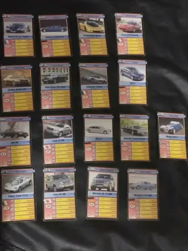 17 cartas super trunfo Grow jogo raro para coleção edição carros 
