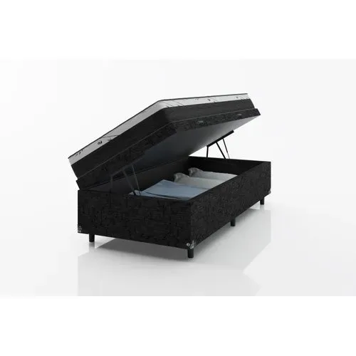 KIt Cama Box Baú Solteiro e Colchão D33 17cm - Pronta Entrega