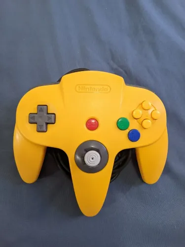 Apenas para entrega presencial - Controle Original Nintendo 64 Amarelo
