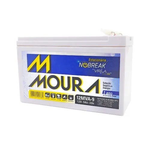 Bateria moura 12v/7a 1 Ano de Garantia (10 Unidades)