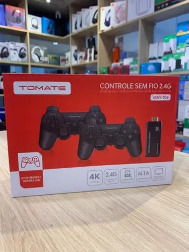 Vídeo Game Retro 4K C/2 Controles S/Fio Tomate MAY 104 - Loja Fisica
