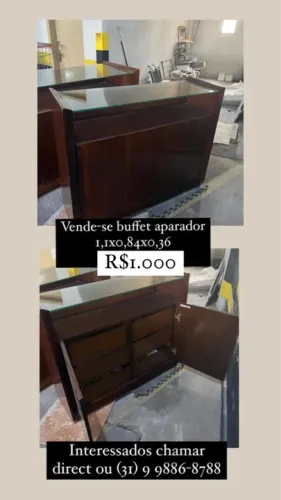 Buffet Aparador Madeira Maciça
