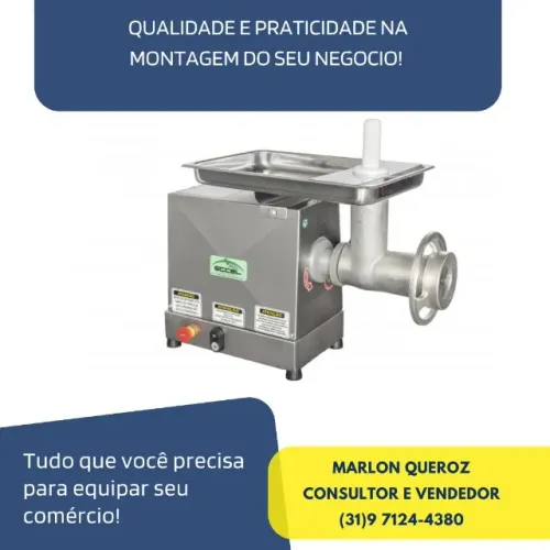 Picador de Carne Eccel Inox Bivolt Novo