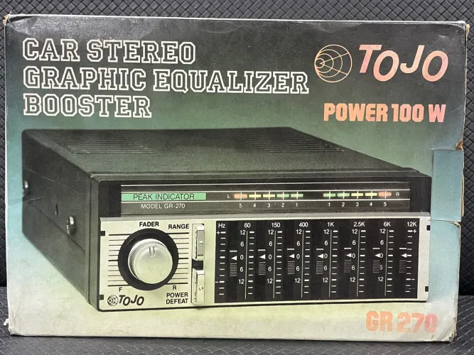 Equalizador e amplificador tojo gr270 novo zero