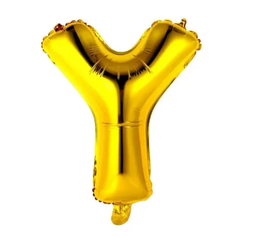 Balão Metalizado Letras  Ballon Letter 16" 40cm  Wb Cn498 - Letra Y