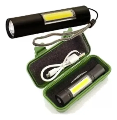 Lanterna Recarregável C/ Usb Zoom E Cabo + Barato