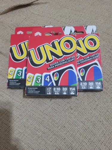 Kit cartas uno 3 unidades lacrado 