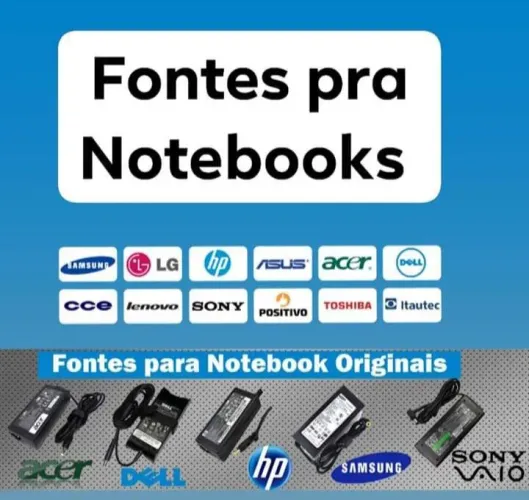 Fontes para Notebook Originais - Várias Marcas!