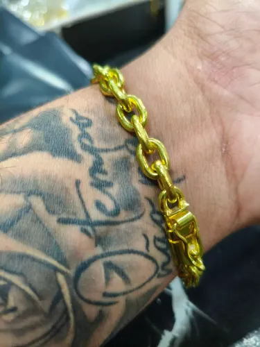 Pulseira Cadeado 9mm Atacado Moeda Antiga 