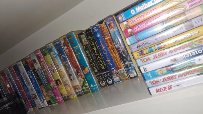 Coleção de VHS infantis