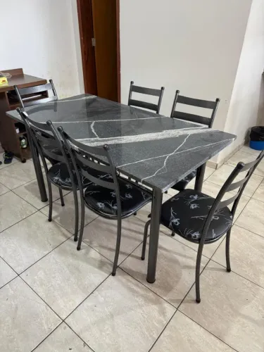 Mesa 6 cadeiras entrega e montagem grátis para Anápolis 