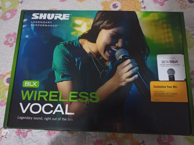 Microfone shure sem fio