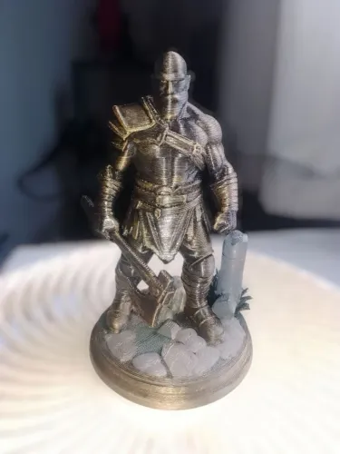 Action Figure Miniatura Decorativa Kratos GoW Impressão 3D