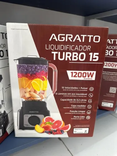 Liquidificador AGRATTO TURBO 15 - 1200W