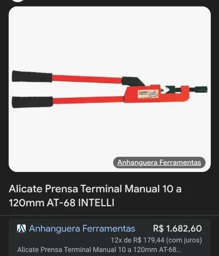 Alicate prensar terminal intelli