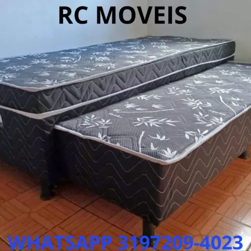 Box Solteiro Bibox + Cama Auxiliar - 88x1.88