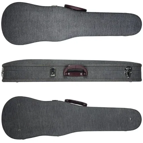 Estojo viola de arco Prosperar Luxo classico jeans aveludada 4/4 ou ate 43cm confortável p