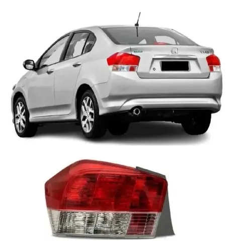 Lanterna traseira Honda City L Esquerdo 2010 até 2014 Genuína Novo 