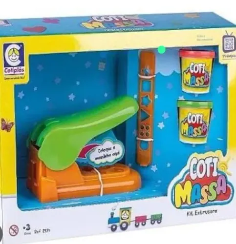 Kit brinquedo extrusora massinha de modelar 