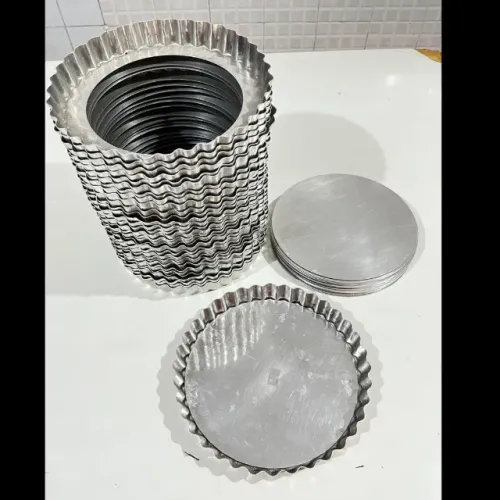 32 Formas fundo falso, de alumínio, para Tortas, Cheesecake e Quiches (21cmx 3cm altura)