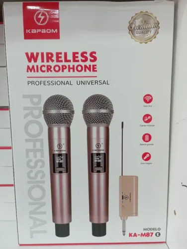 Kit 2 Microfone Sem Fio Profissional KA-M87
