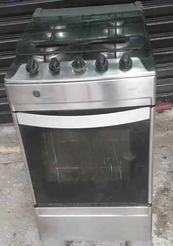 Brastemp Inox 4 Bocas 6 Peças Novas 110/220v  Funcionando 100% Revisado Gás Encanado 