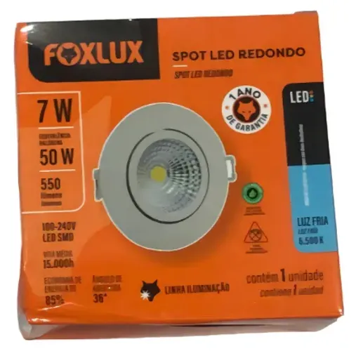 Kit 10 Spot Led 3w Bivolt Foxlux Led
