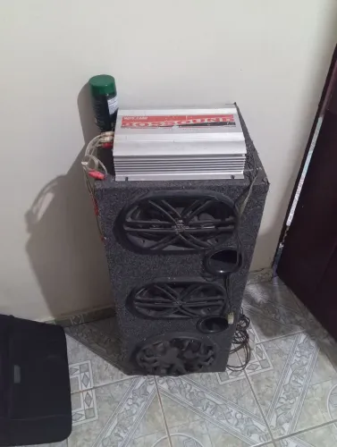 Caixa de som automotiva completa com módulo 