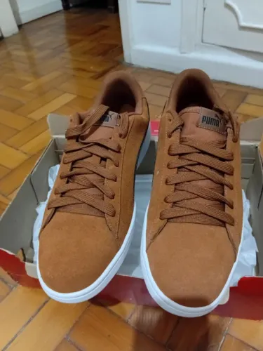 TÊNIS PUMA CAMURÇA MARROM TAMANHO 44 NOVO!