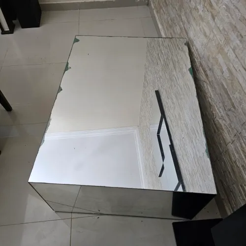 Mesa de Centro Espelhada Moderna