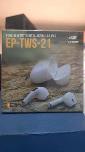 FONE BLUETOOTH INTRA AURICULAR TWS C3TECH EP-TWS-21 NOVO LACRADO FRETE GRÁTIS PARA MACEIÓ