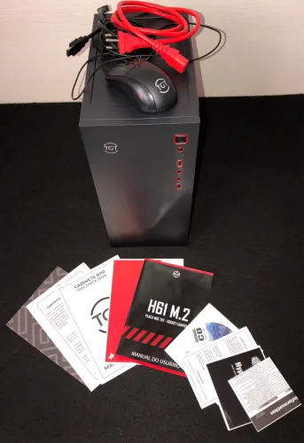 CPU Intel i5 16 Gb SSD 240 Gb - acompanha mouse, cabos e manuais