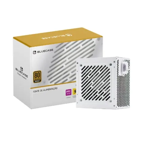 Fonte gamer 600w 80 Plus Bronze Bluecase Branco