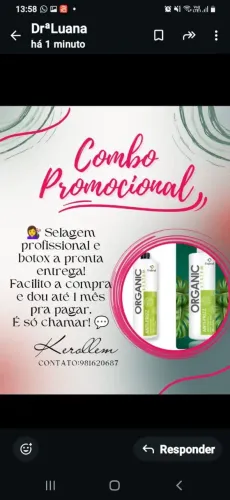 Selagem orgânica de tratamento 