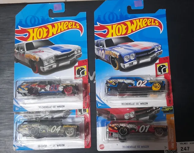 4 Miniaturas Hot Wheels Coleção Chevelle SS