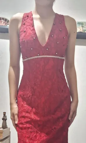 Vestido festa vermelho