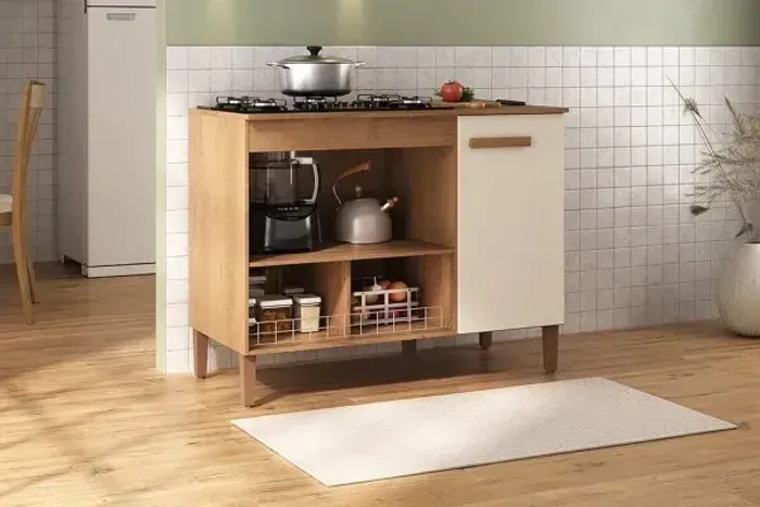 Balcão para Cooktop com Fruteira LT - Monta na Hora
