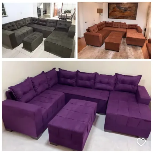 Sofá de Canto Moderno e Confortável