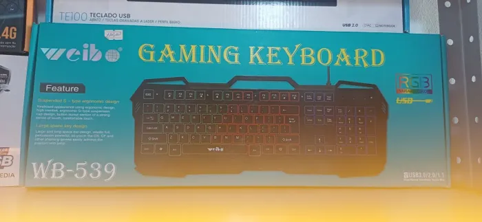Teclado Gamer RGB Weibe WB-539