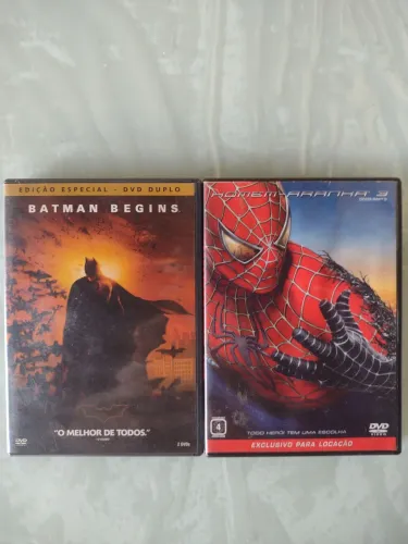 DVD Original Batman e Homem Aranha VALOR UNITÁRIO 