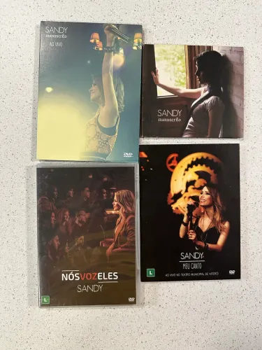 Lote Especial Sandy: 3 DVDs + 1 CD da Carreira Solo!