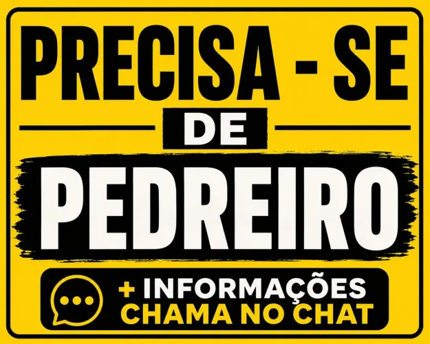 precisa - se de pedreiro