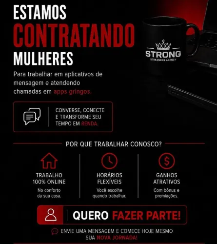 TRABALHE COM LIVE - GANHE PELO CELULAR* ?<br>