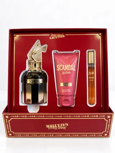 Perfume Scandal Elixir 80ML + 10ML + Hidratante Corporal 75ML Kit Feminino