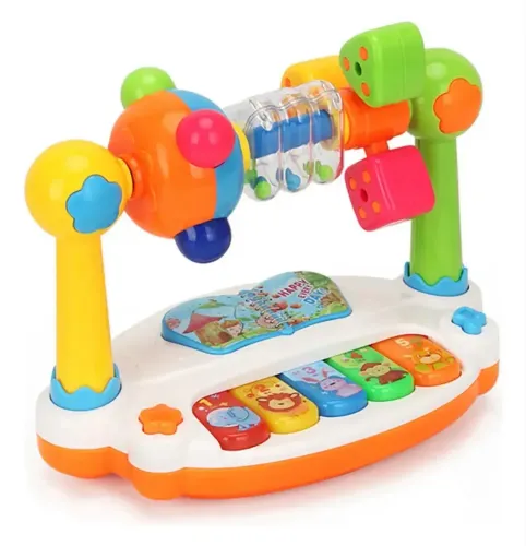 Brinquedo Educativo Infantil Piano Musical Com Atividades
